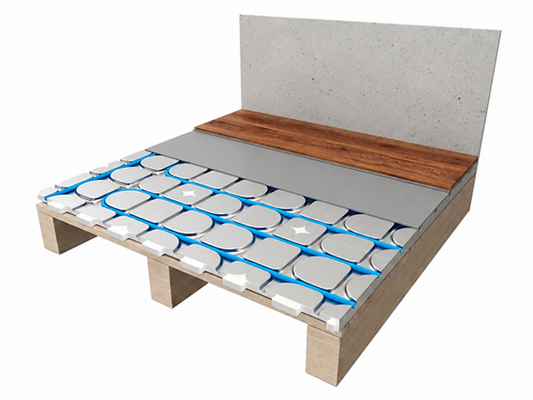 MAGNUM HeatBoard W op een houten vloer