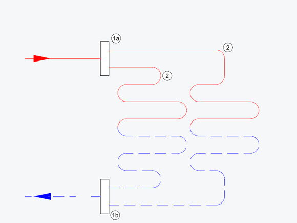 Open LT-verdeler principeschema