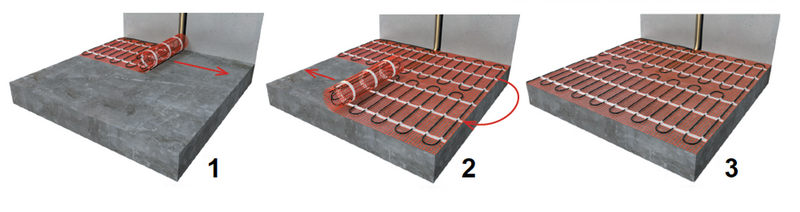 e-HEAT Mat installeren