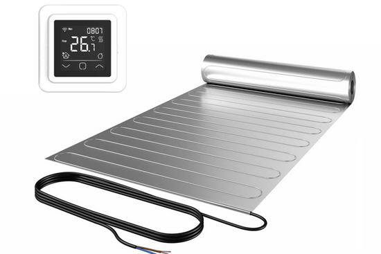 ALU-Mat Set 6m² / 840 Watt Set met C16-thermostaat | Wit (inbouw) - afb. 1