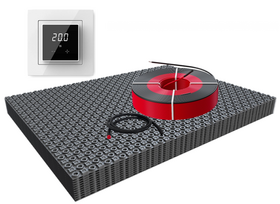 DECO-ontkoppelingsmat Basic WiFi Set 2m² / 300 Watt Set met ET44-thermostaat | Wit (inbouw)