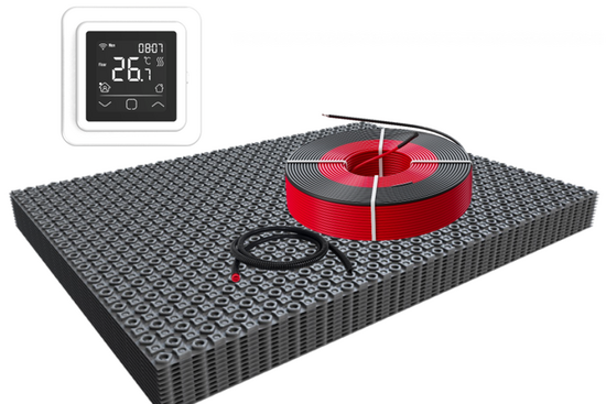 DECO-ontkoppelingsmat Professional WiFi Set 3,5m² / 525 Watt Set met C16-thermostaat | Wit (inbouw) - afb. 1