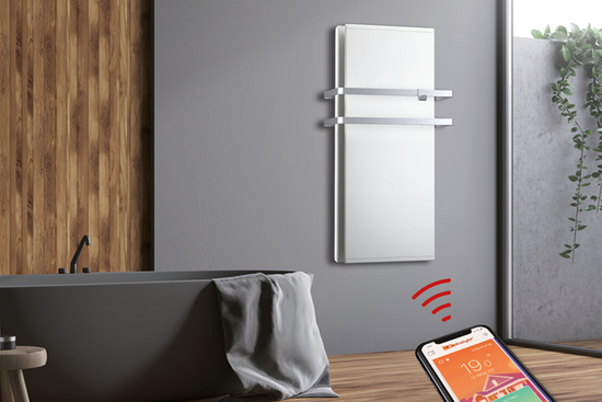 ICON WI-FI Elektrische Verticale Paneelradiator 750 Watt (45cm x 95cm) | Wit (RAL 9003) - afb. 3