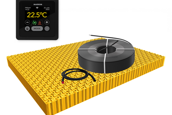 MAGNUM Decoupling Set 5m² / 750 Watt Set met MRC²-thermostaat | Zwart - afb. 1