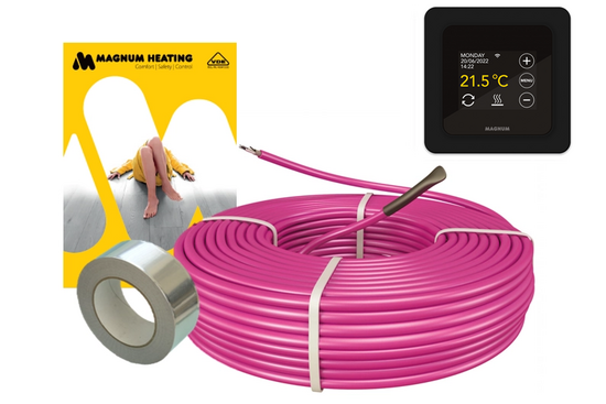 MAGNUM HeatBoard Cable Set 190 m / 1900 Watt Set (19 m²) met MRC | Zwart - afb. 2