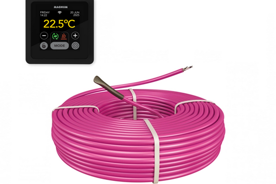 MAGNUM HeatBoard Cable Set 190 m / 1900 Watt Set (19 m²) met MRC | Zwart - afb. 1