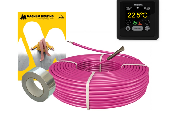 MAGNUM HeatBoard Cable Set 40 m / 400 Watt Set (4 m²) met MRC | Zwart - afb. 2