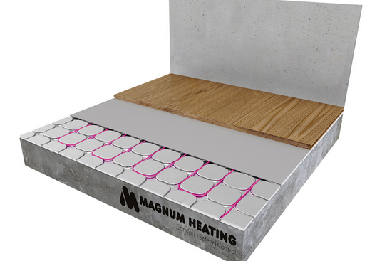 MAGNUM HeatBoard Cable Set 40 m / 400 Watt Set (4 m²) met MRC | Zwart - afb. 5