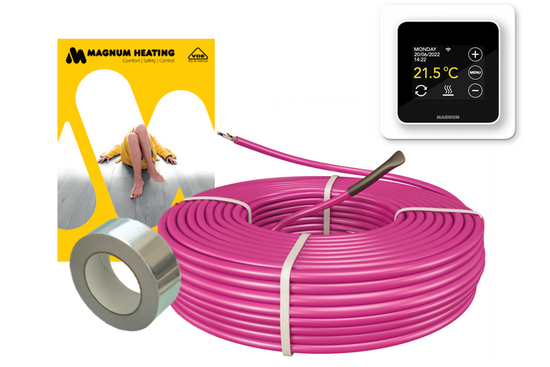 MAGNUM HeatBoard Cable Set 50 m / 500 Watt Set (5 m²) met MRC | Wit - afb. 2