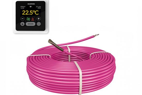MAGNUM HeatBoard Cable Set 65 m / 650 Watt Set (6,5 m²) met MRC | Wit - afb. 1