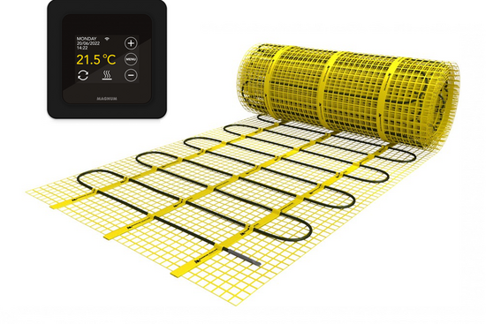 MAGNUM Mat Set 1,25 m² / 188 Watt Set met MRC-thermostaat | Zwart - afb. 1