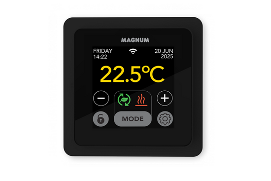 MAGNUM Mat Set 2,5 m² / 375 Watt Set met MRC-thermostaat | Zwart - afb. 6