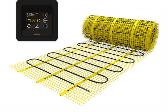 MAGNUM Mat Set 4,5 m² / 675 Watt Set met MRC-thermostaat | Zwart - afb. 1