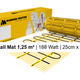 MAGNUM Mat Set met Thermostaat in Wit Mat 1,25 m² | 188 Watt - afb. 2
