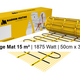MAGNUM Mat Set met Thermostaat in Zwart Mat 15,00 m² | 1875 Watt - afb. 2