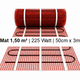 e-HEAT Mat Set met witte ET44-thermostaat 1,50 m² / 225 Watt - afb. 2