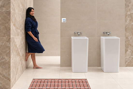e-HEAT Mat Set met MIC² WiFi-thermostaat 5,00 m² / 750 Watt - afb. 3