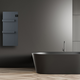ONSEN Elektrische Badkamerradiator 750 Watt | Grijs (RAL 7024) - afb. 2