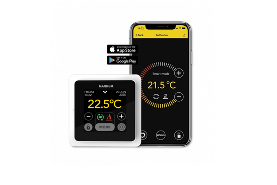 MAGNUM MRC² WiFi Klokthermostaat MRC²-thermostaat (inbouw) | RAL 9010 Wit - afb. 2
