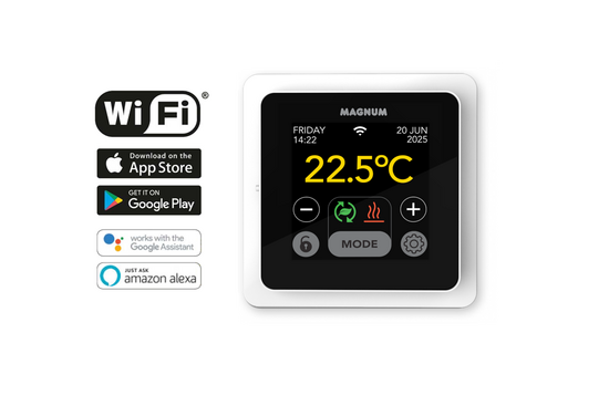 MAGNUM MRC² WiFi Klokthermostaat MRC²-thermostaat (inbouw) | RAL 9010 Wit - afb. 3