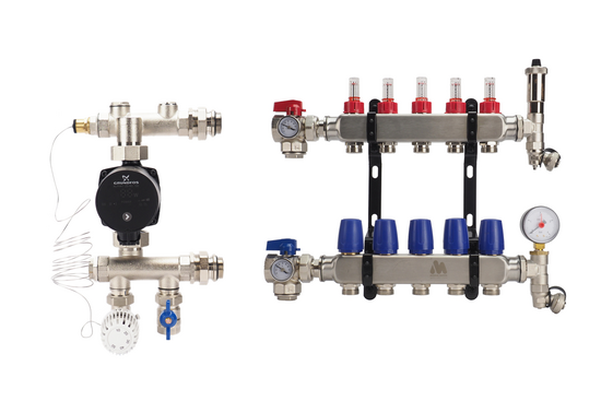 Open RVS Verdeler met LTV-mengunit op Maat - afb. 2