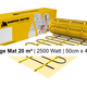 MAGNUM Mat Set met Thermostaat in Wit 20,00 m² / 2500 Watt - afb. 2