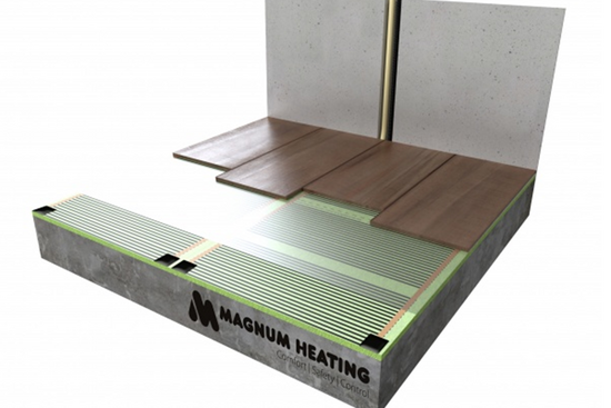 Verwarming Folie Set 20 m² / 2400 Watt Set met MRC-thermostaat | Wit - afb. 3