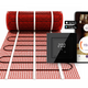 Verwarmingsmat Set 1,5 m² / 225 Watt Set met ET44-thermostaat | Zwart (inbouw) - afb. 1