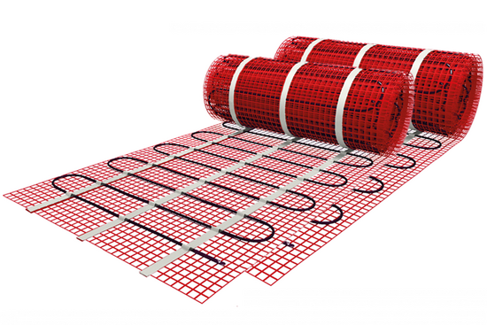 Verwarmingsmat Set 12 m² / 1800 Watt Set met C16-thermostaat | Zwart - afb. 6