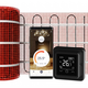 Verwarmingsmat Set 4,5 m² / 675 Watt Set met C16-thermostaat | Zwart (inbouw) - afb. 1