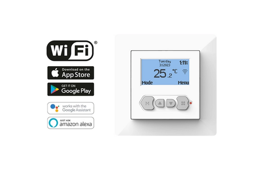 Verwarmingsmat Set  4 m² / 600 Watt Set met MIC² WiFi-thermostaat | Wit - afb. 5