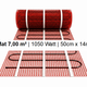 e-HEAT Mat Set met witte C16-thermostaat 7,00 m² / 1050 Watt - afb. 2
