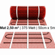 e-HEAT Mat Set met witte C16-thermostaat 2,50 m² / 375 Watt - afb. 2