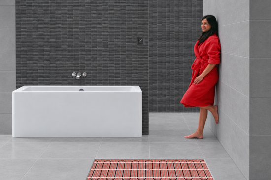 e-HEAT Mat Set met zwarte C16-thermostaat 1,00 m² / 150 Watt - afb. 3