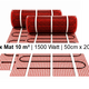 e-HEAT Mat Set met zwarte C16-thermostaat 20,00 m² / 3000 Watt - afb. 2
