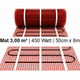 e-HEAT Mat Set met zwarte C16-thermostaat 3,00 m² / 450 Watt - afb. 2