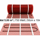 e-HEAT Mat Set met zwarte C16-thermostaat 5,00 m² / 750 Watt - afb. 2