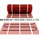e-HEAT Mat Set met zwarte C16-thermostaat 6,00 m² / 900 Watt - afb. 2
