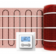 Verwarmingsmat Set 1m² / 150 Watt Set met MIC² Basic-thermostaat | Wit - afb. 1