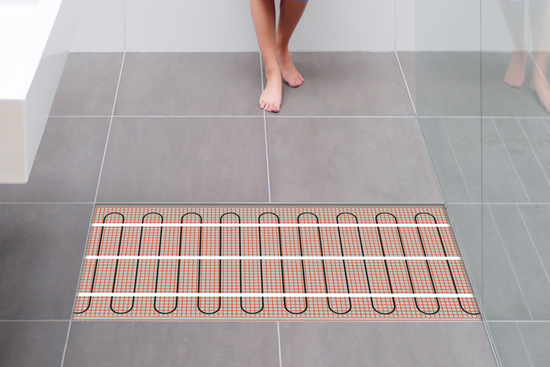 Verwarmingsmat Set  2 m² / 300 Watt Set met MIC-klokthermostaat | Wit - afb. 2